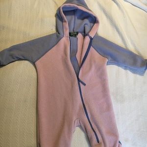 LLBean Fleece Bunting 12/18m